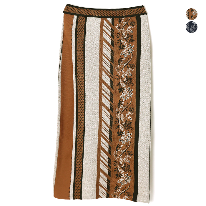 R)Jacquard Knitted Skirt /ジャガードニットスカート(WOMEN) | NDC 