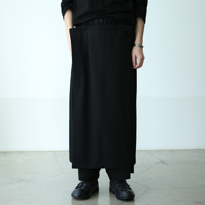 YOHJIYAMAMOTO REGULATION 巻きスカートパンツ-