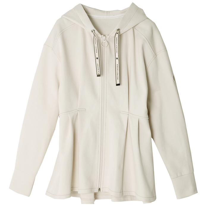 ボーダーズアットバルコニー パーカー SWEAT PEPLUM HOODIE
